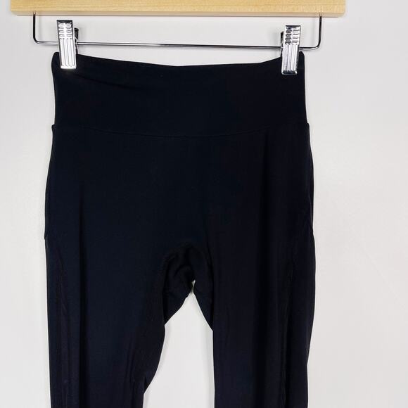 Gymshark Womens XSmall XS Black Side Mesh Pieced Leggings Workout Activewear Gym - Picture 3 of 9